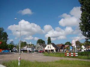 Dorpskern van Anna Paulowna met woningen