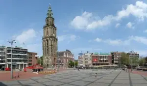 Grote Markt en Martinitoren in Groningen